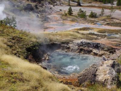 Image of Thermal Spring in Yellowstone. 